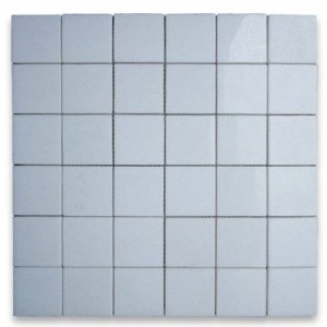 2x2 Thassos White Honed Marble Mosaic 